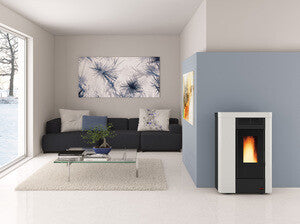 STUFA PELLET KW 9,0 ANNABELLA AD EVO CANAL. BIANCA