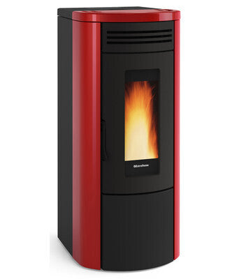 STUFA PELLET KW 18,7 COSTANZA IDRO BORDEAUX