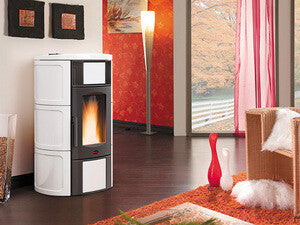 STUFA PELLET KW.20 ISIDE IDRO 2.0 H15 CER.BIANCO