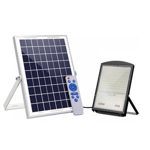 PROIETTORE LED 100 W CON PANNELLO SOLARE