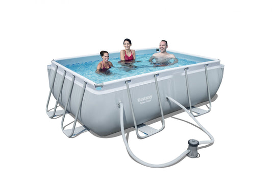 PISCINA C/TELAIO E POMPA 282X196XH84 CM 56629